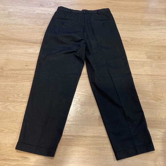 Dockers Men's Pants, Black, 100% Comfortrel Polyester, Pleated, Cuffed - Picture 9 of 12